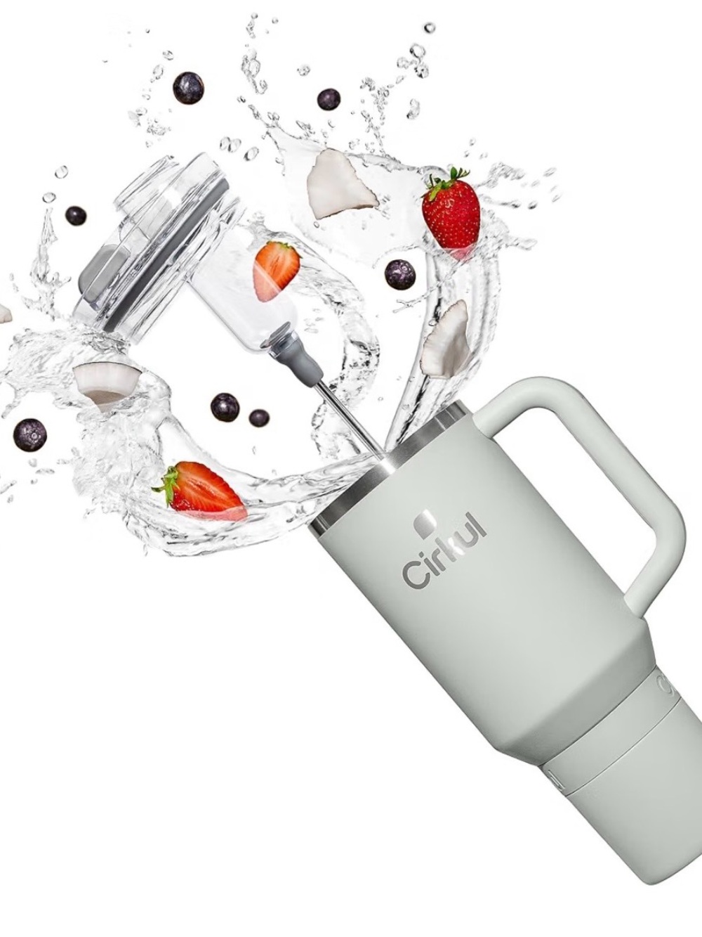 Cirkul 40 oz Fog Stainless Steel Tumbler
